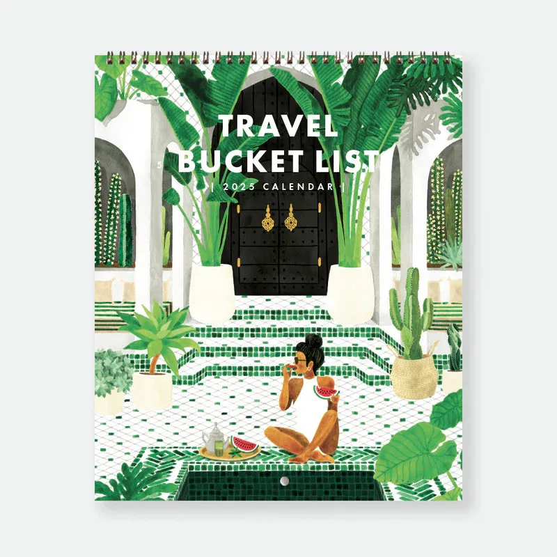 Annual Calendar - Travel Bucket list