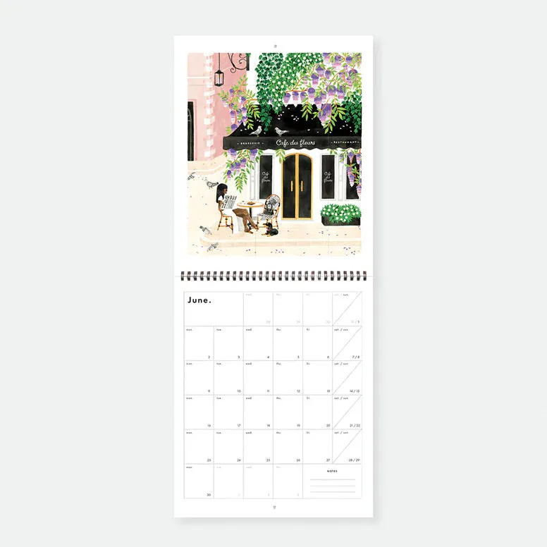 Annual Calendar - Travel Bucket list