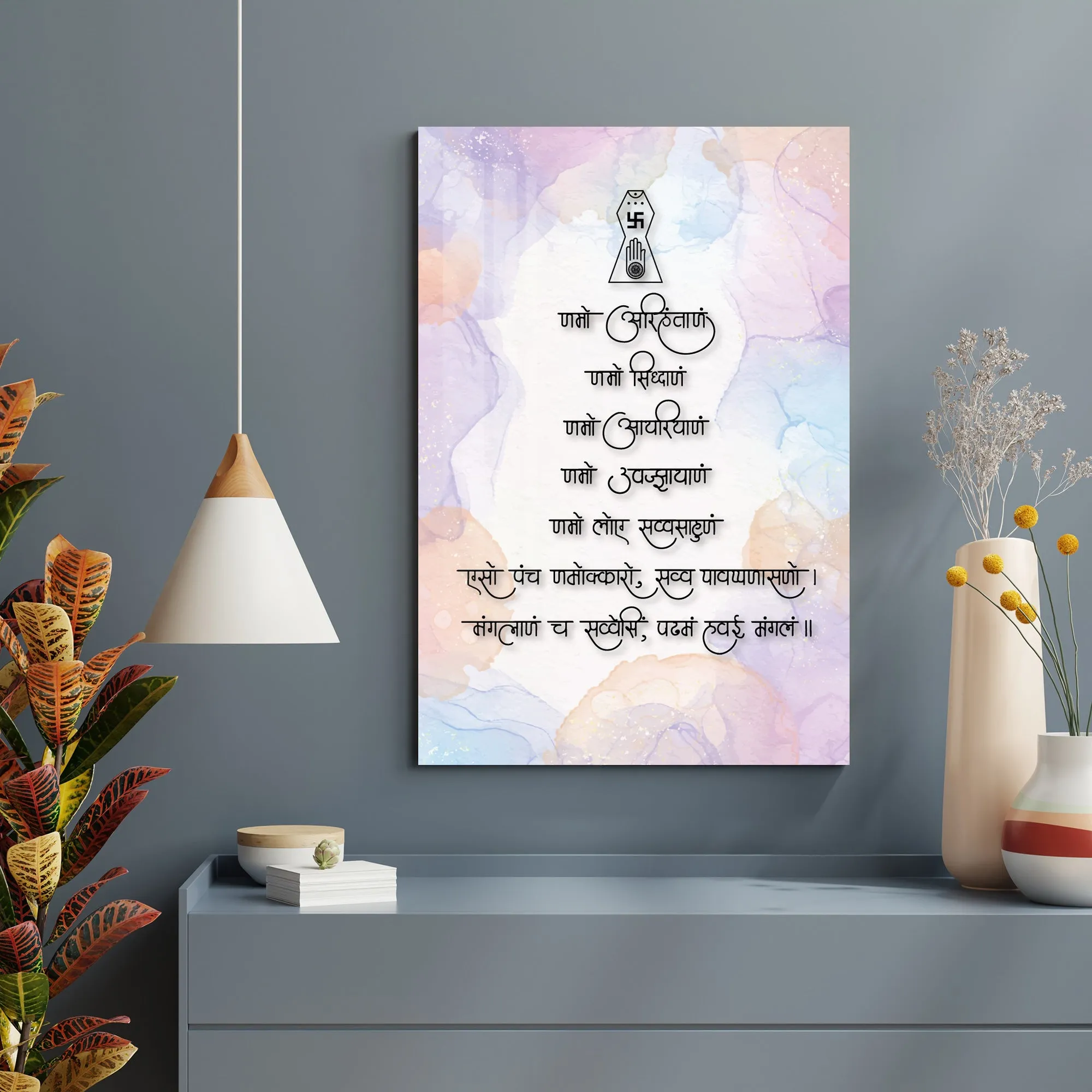 Auspicious Mantra Acrylic Wall Art
