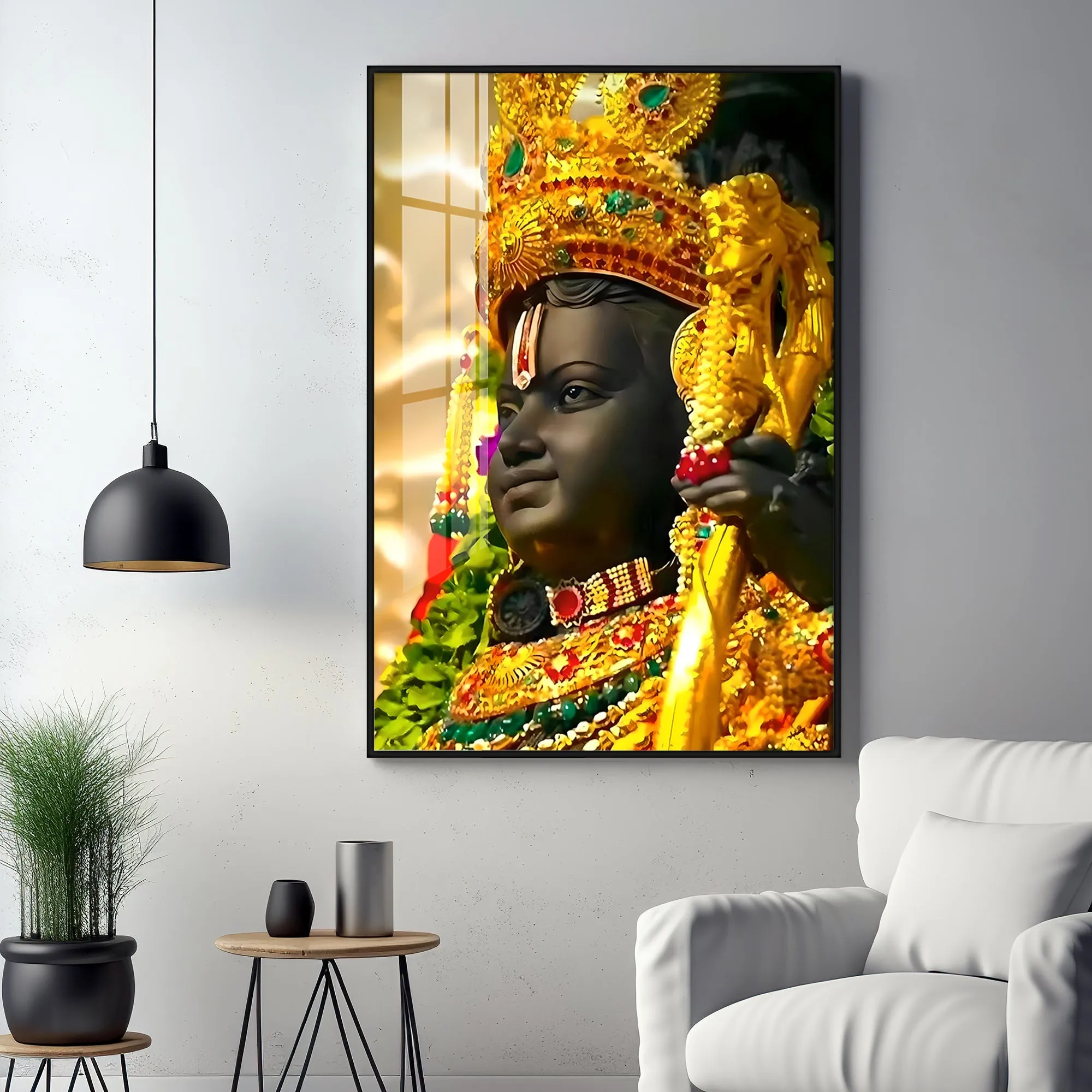 Ayodhya Darshan Premium Acrylic Vertical Wall Art