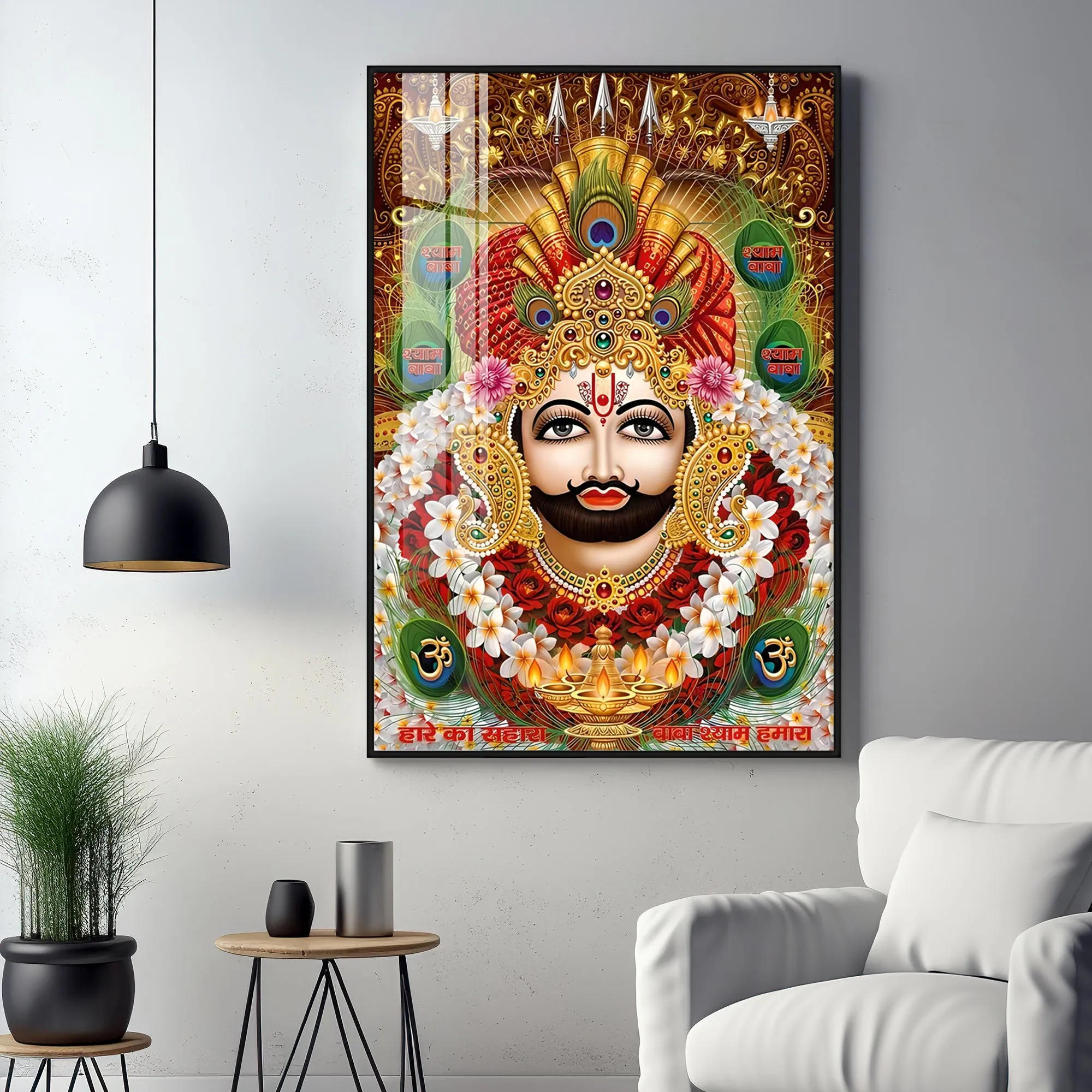 Baba Shyam Humara Premium Acrylic Vertical Wall Art