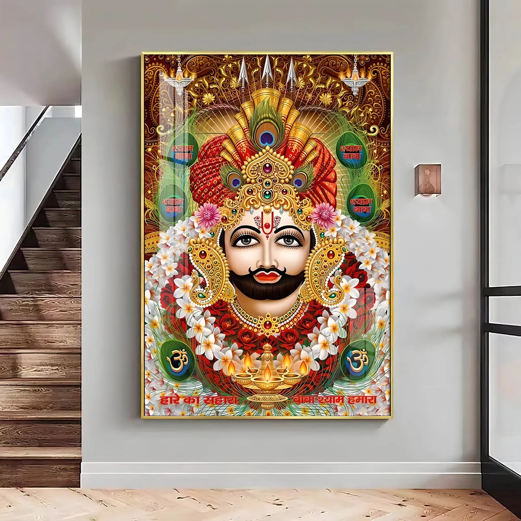 Baba Shyam Humara Premium Acrylic Vertical Wall Art