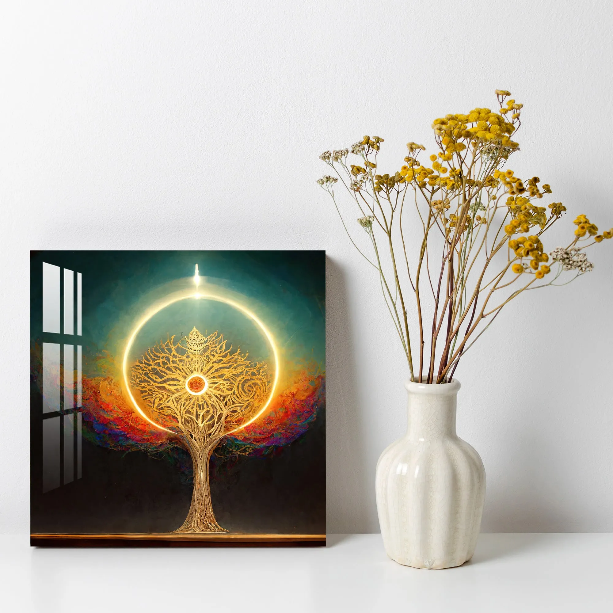Beautiful Shiny Tree Acrylic Wall Art
