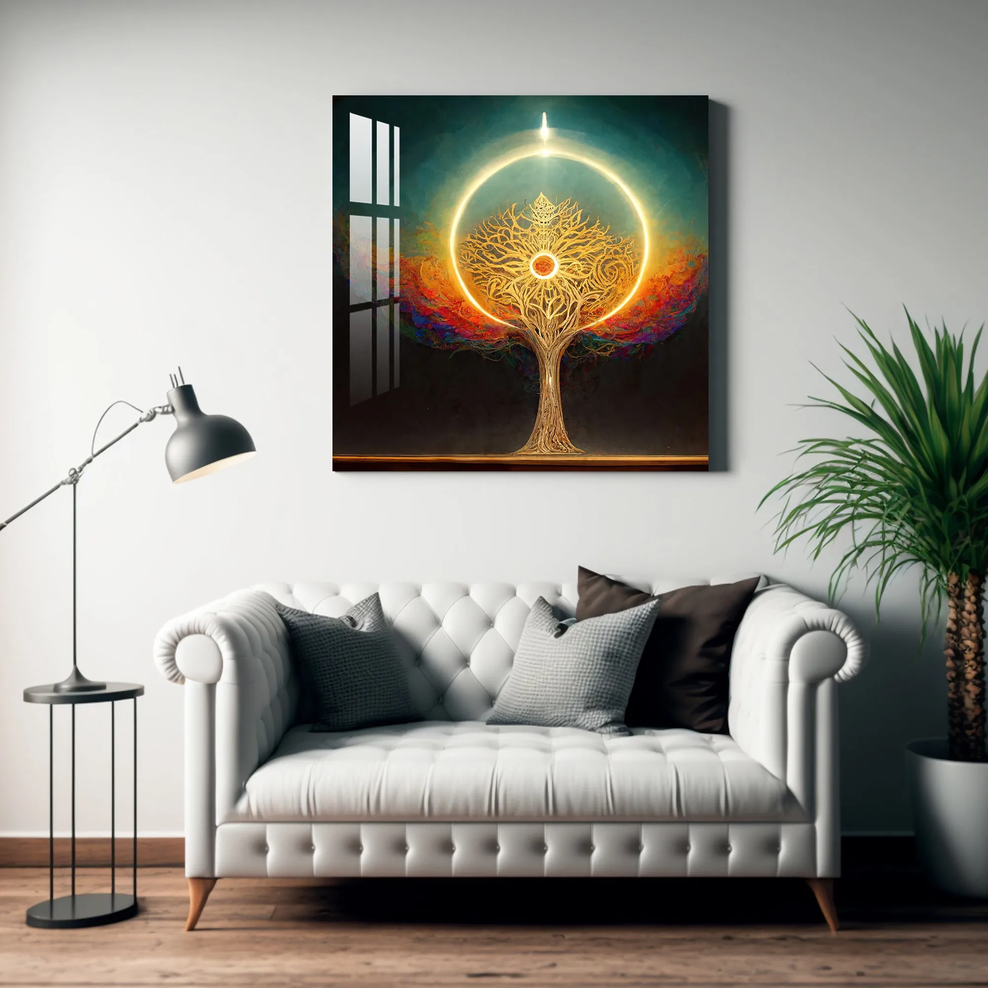 Beautiful Shiny Tree Acrylic Wall Art