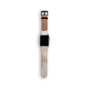 Beige Watercolor Art Watch Strap