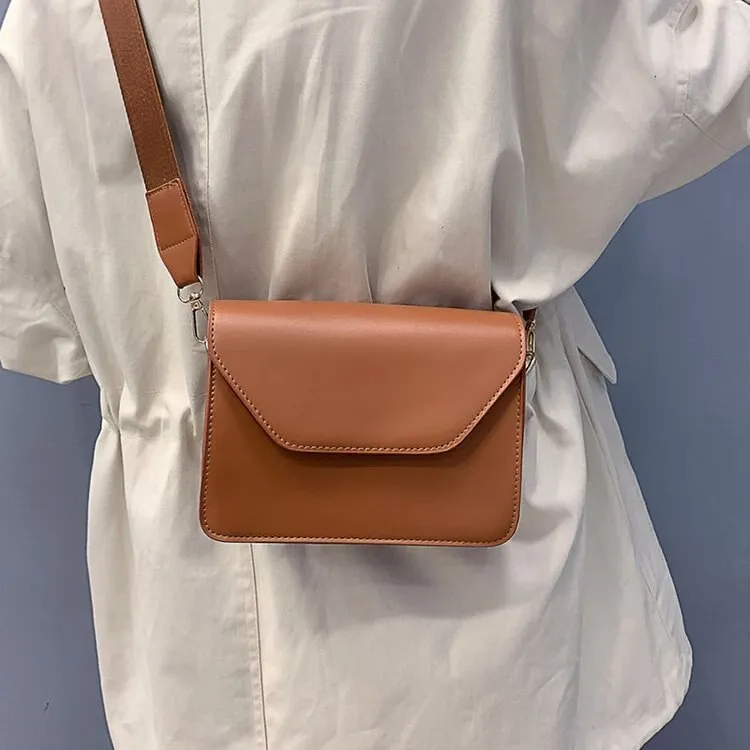Darianrojas Fashion Flap Crossbody Bags for Women PU Leather Small Square Bag Clutches Casual Shoulder Messenger Bag Small Handbags