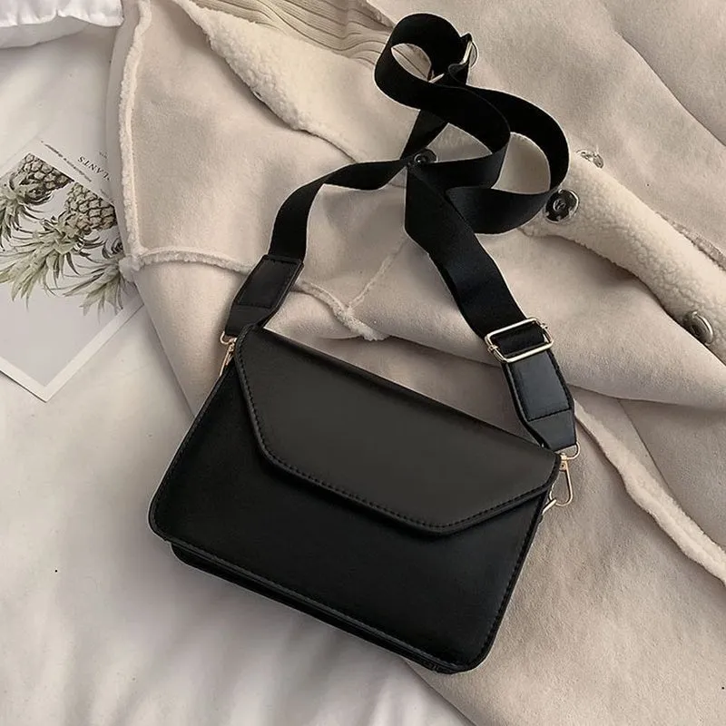 Darianrojas Fashion Flap Crossbody Bags for Women PU Leather Small Square Bag Clutches Casual Shoulder Messenger Bag Small Handbags