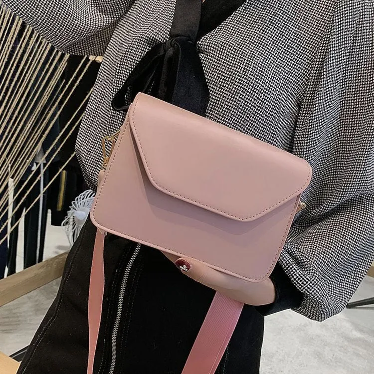 Darianrojas Fashion Flap Crossbody Bags for Women PU Leather Small Square Bag Clutches Casual Shoulder Messenger Bag Small Handbags