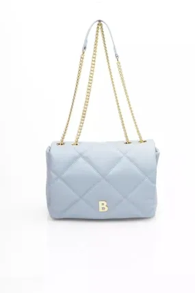 Elegant Light Blue Shoulder Flap Bag