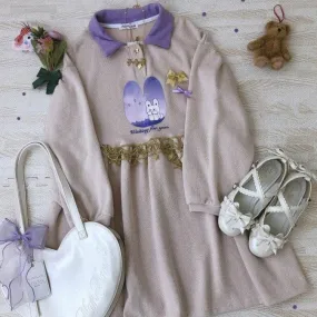 Firefly Glow Bunny   Dress Kawaii Academia Y2K Cottagecore Coquette Fairycore Dollette Princesscore