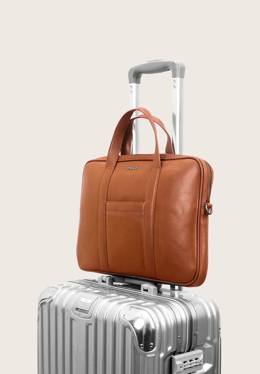 Halle, the briefcase