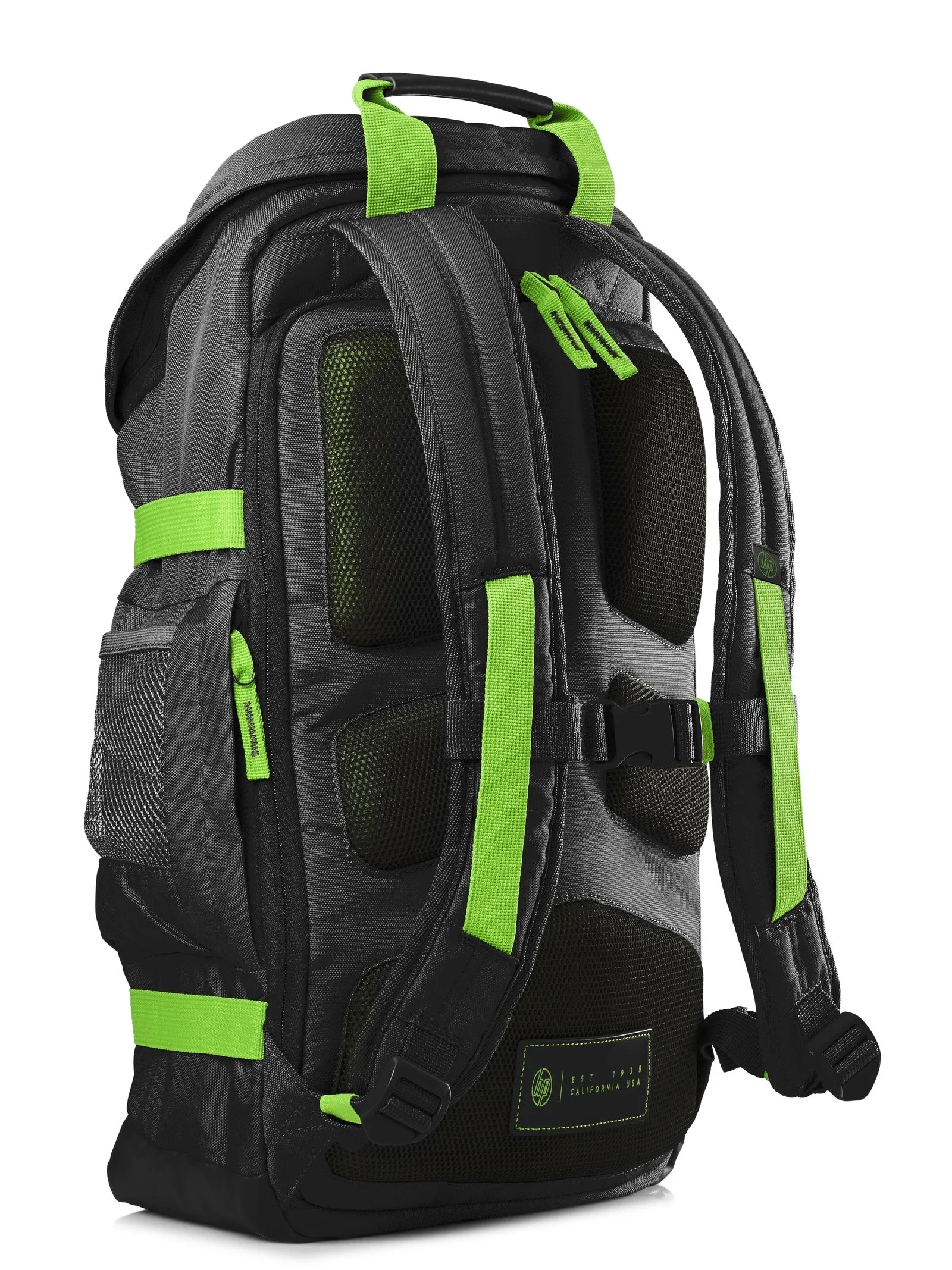 HP Odyssey T5P98AA Backpack for 15.6-inch Laptops (Black/Electric Green)