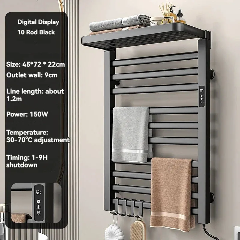 Intelligent Electric Heated Towel Drying Organizer Rack