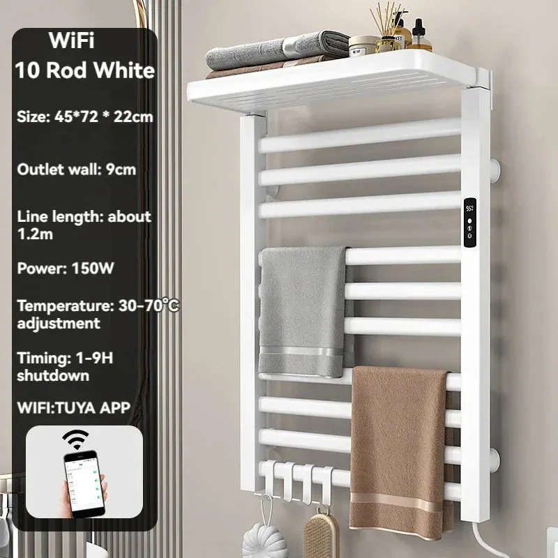 Intelligent Electric Heated Towel Drying Organizer Rack