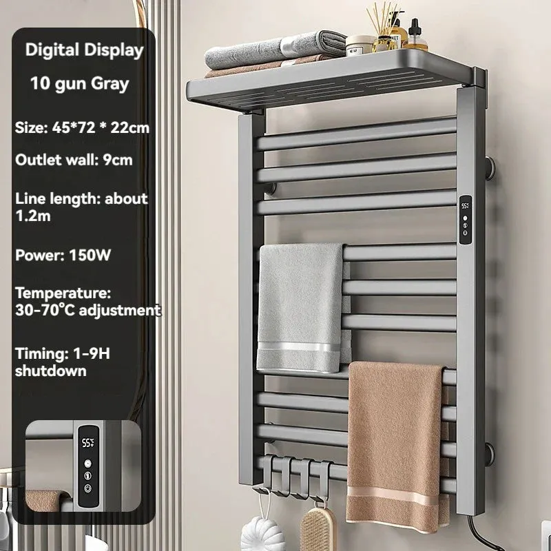 Intelligent Electric Heated Towel Drying Organizer Rack