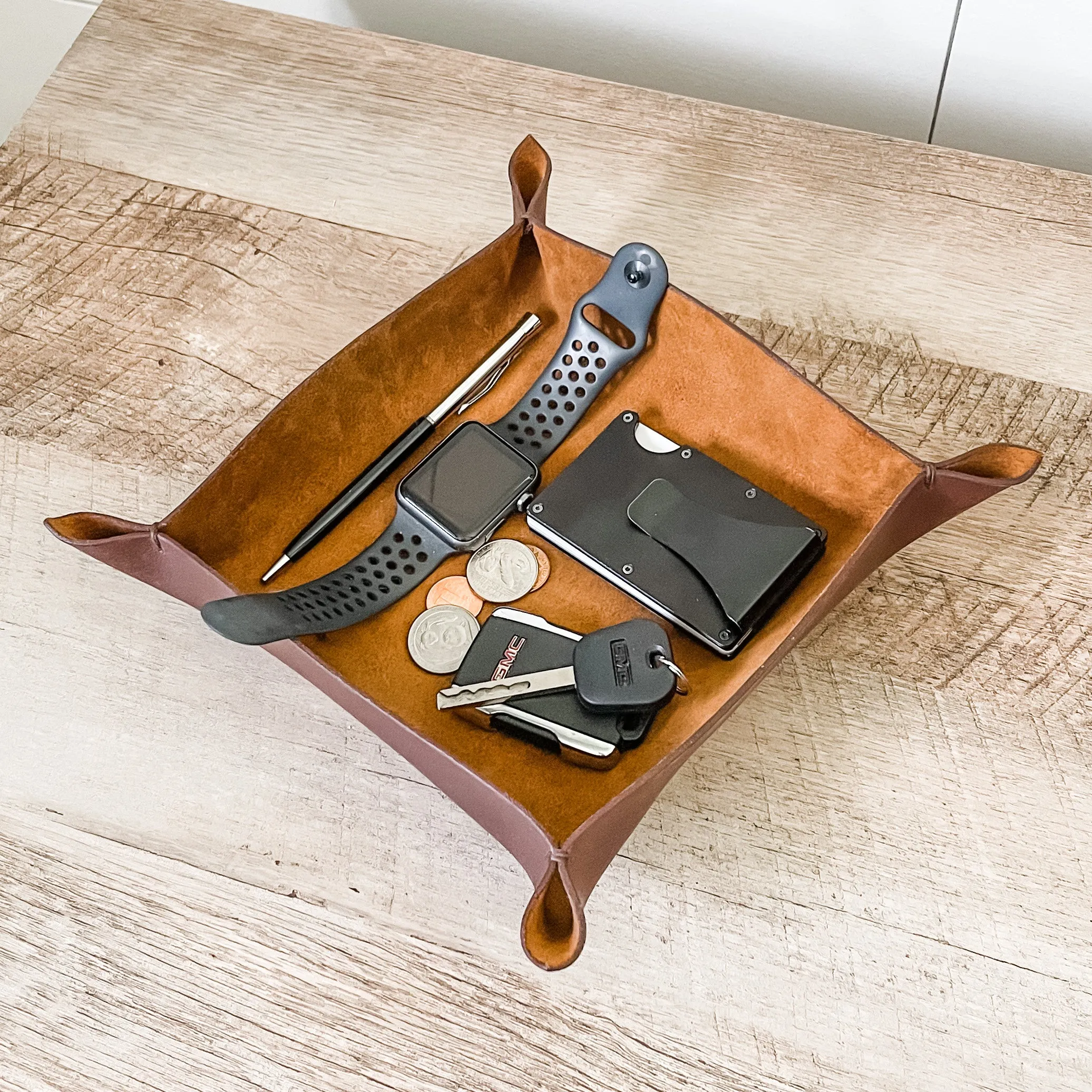 Leather Valet Tray