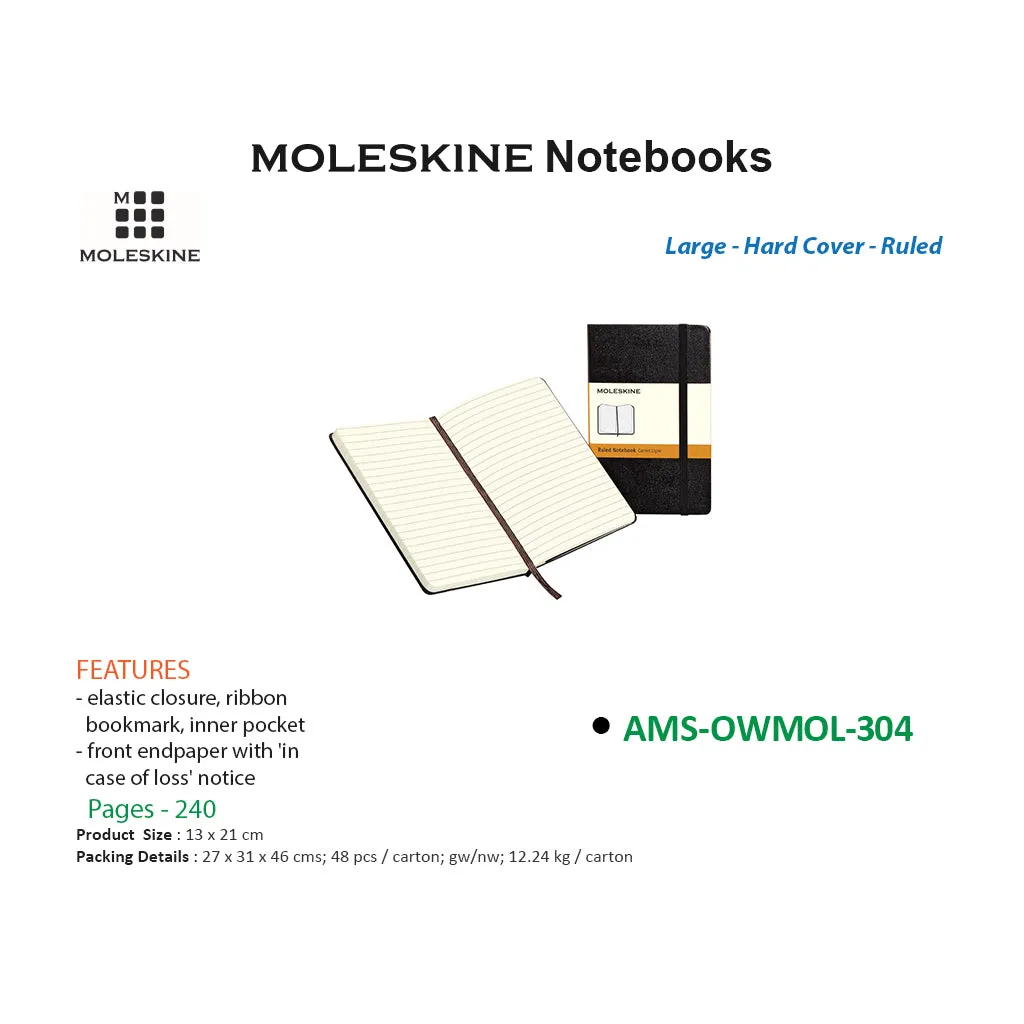 Moleskine Classic Notebook Black 304