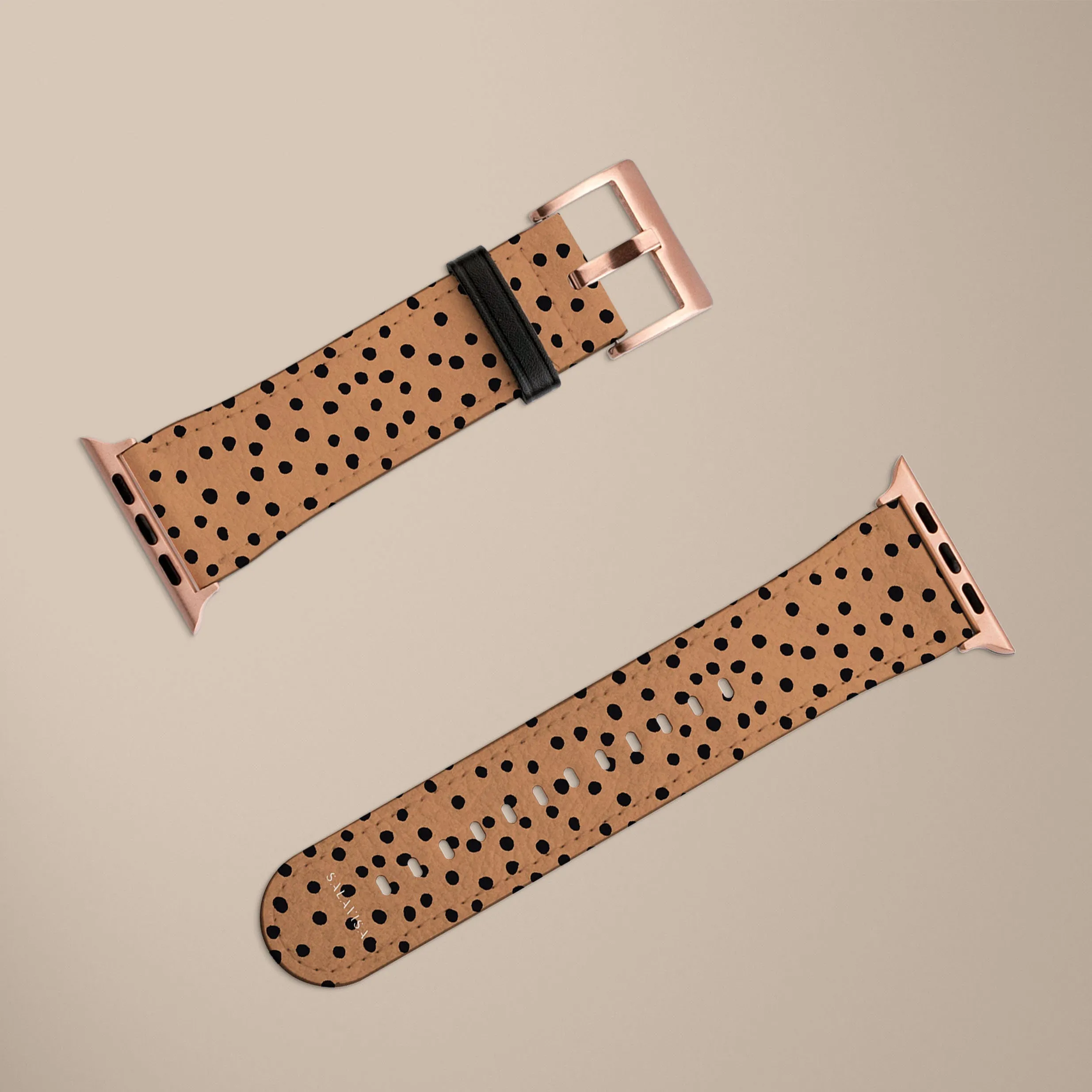 Orange Polka Dots Watch Strap