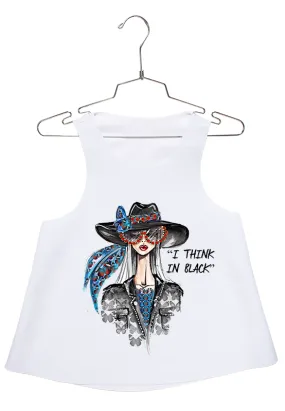 #ThinkInBlack Racerback