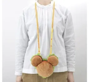 Tokyo Japan Disney Collectors Limited Novelty Plush Mickey Mini Hamburger Bag/ Coin/ Pass Holder
