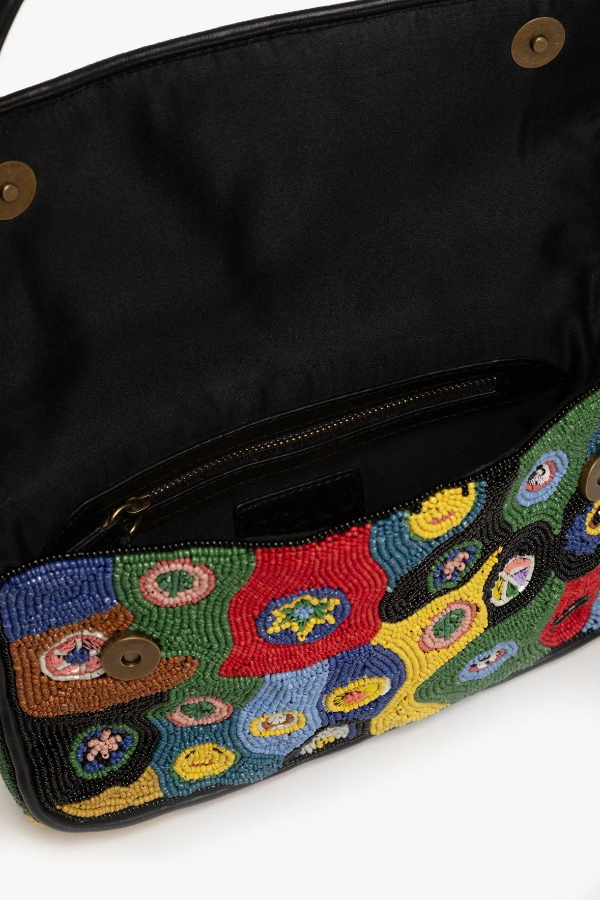 TOMMY BEADED BAG | BLACK MILLEFIORI