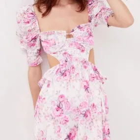 Vibrant Gemstone Roses     Dress Kawaii Academia Y2K Cottagecore Coquette Fairycore Dollette Princesscore
