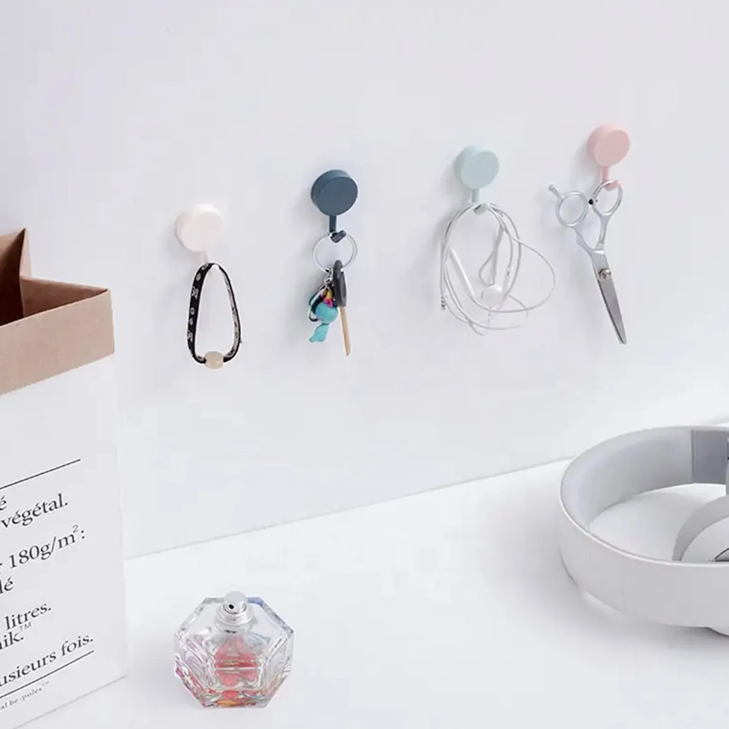 Wall Hooks Heavy Adhesive hooks for wall For Home Use ( 2 pcs Hook )